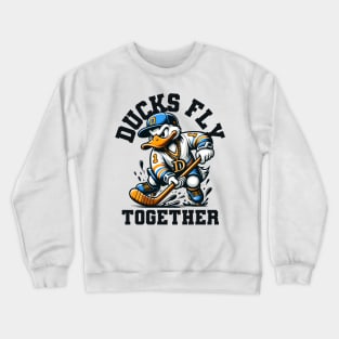 Ducks Fly Together Hockey Crewneck Sweatshirt